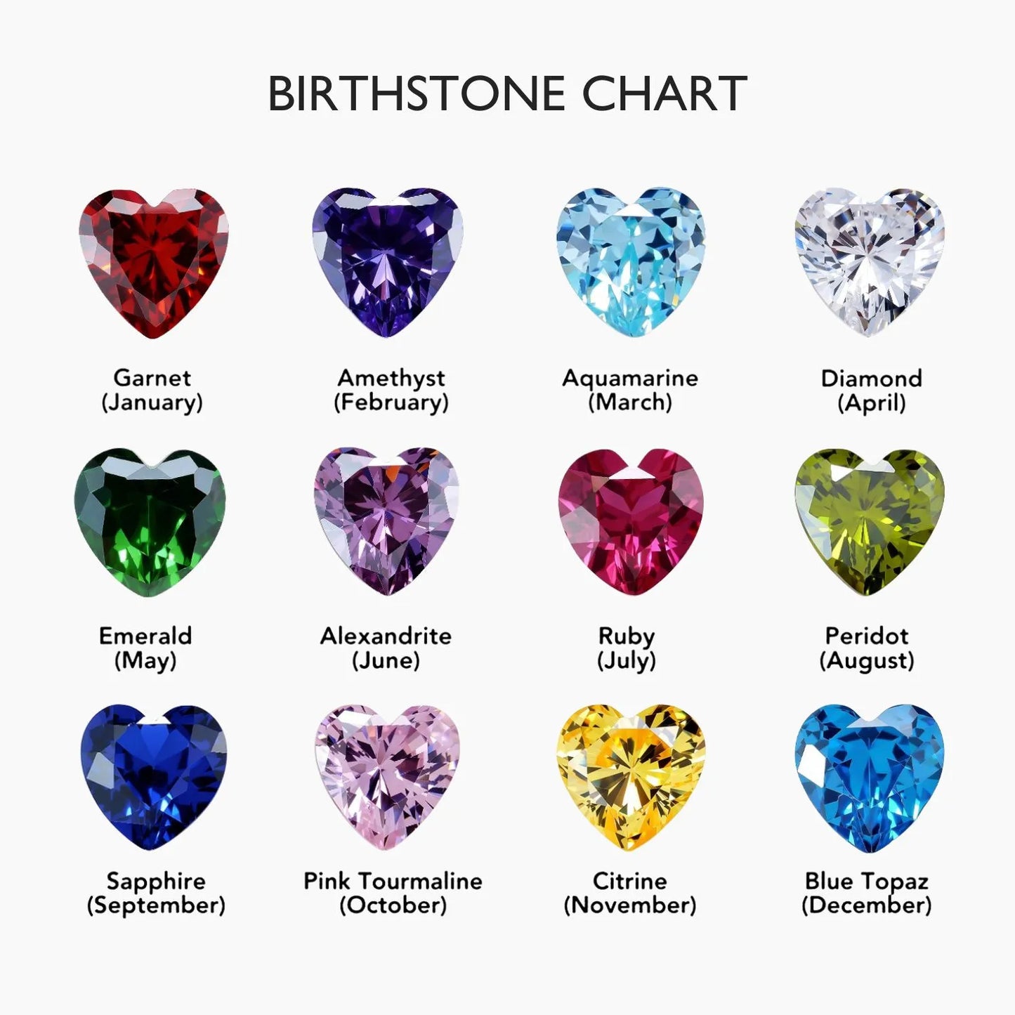 Solo Heart Birthstone Ring