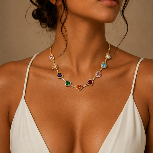 Heart Shaped Colorful Chain
