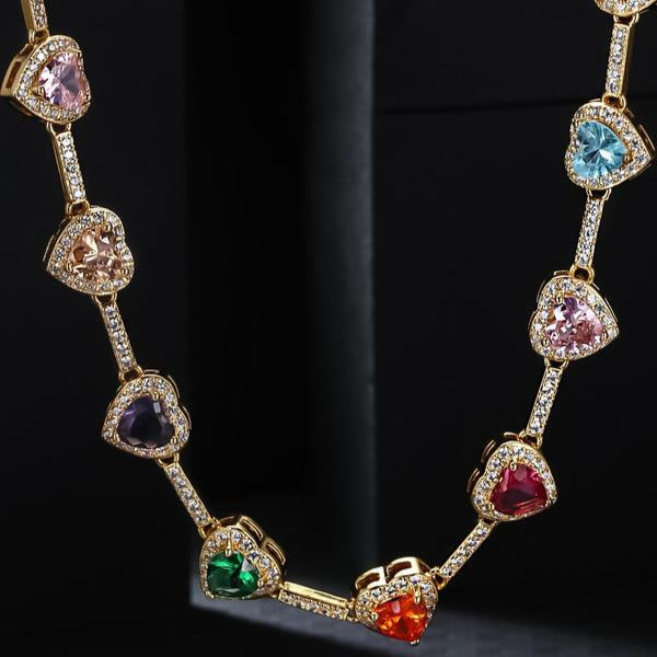 Heart Shaped Colorful Chain