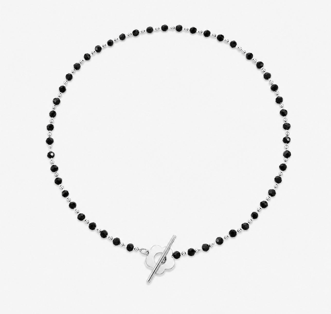Floral Choker Flower Clasp Necklace
