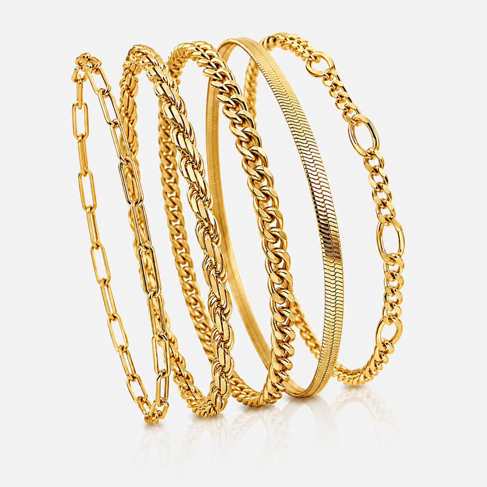 5pc Classic Bracelets Stack