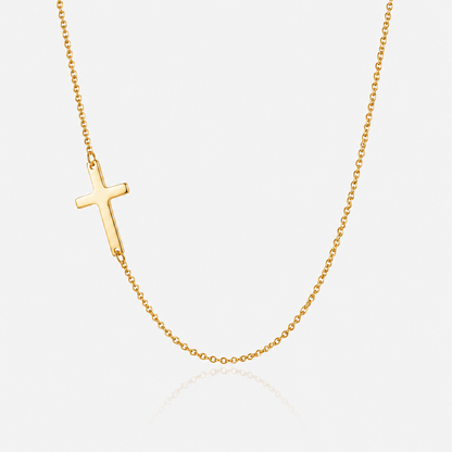 Inline Cross Necklace