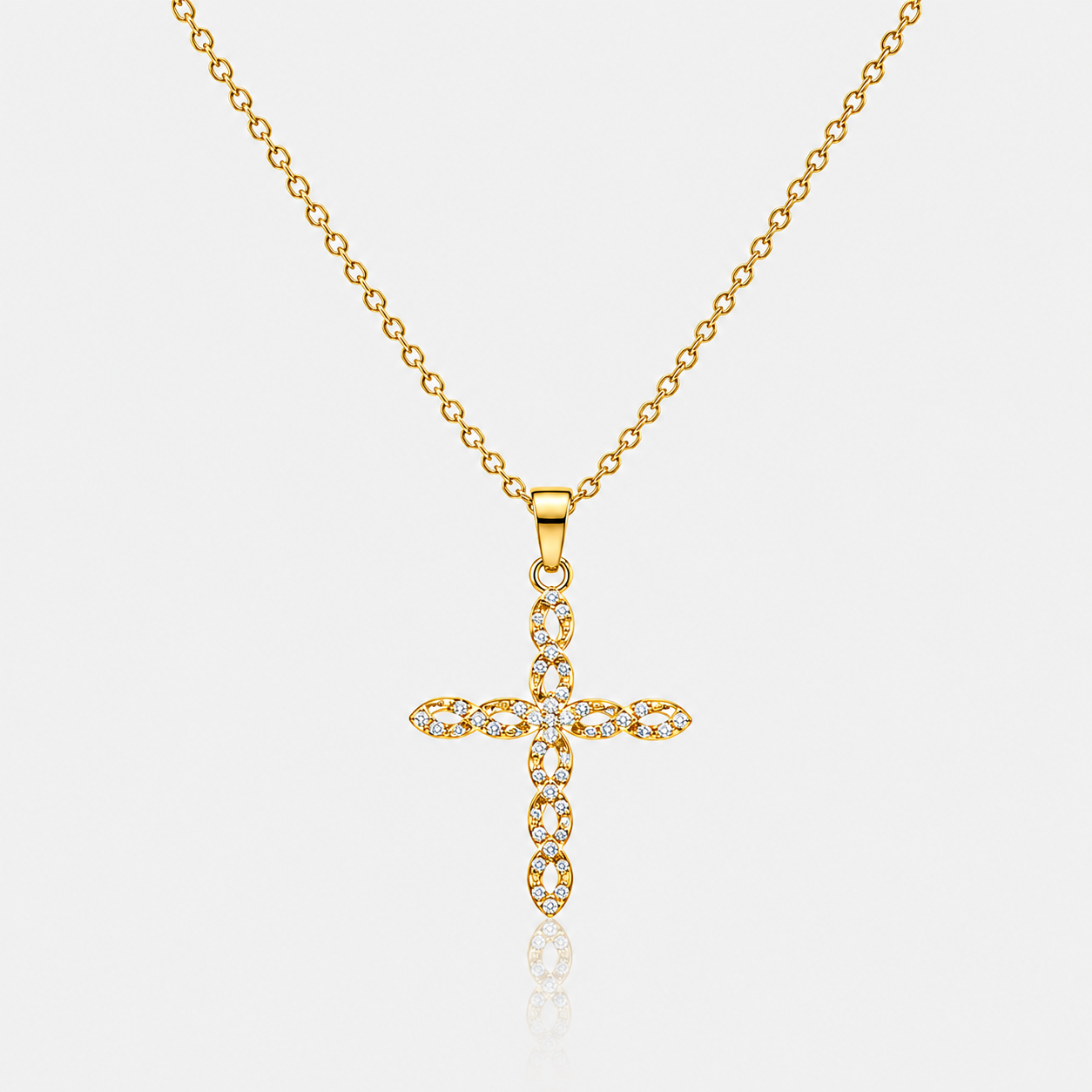 Twisted Cross Necklace