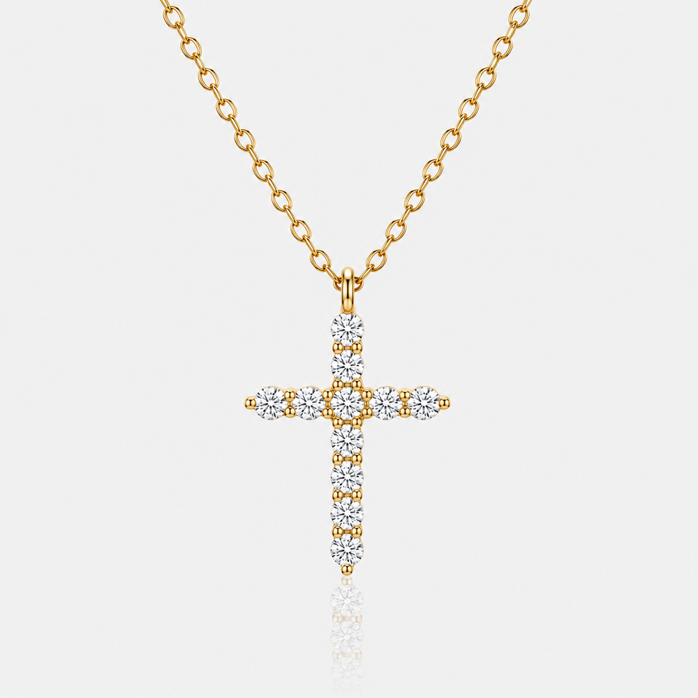 Crystal Cross Necklace
