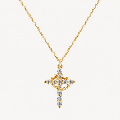 Cross & Crown Necklace