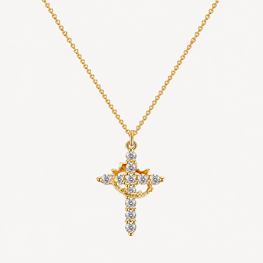 Cross & Crown Necklace