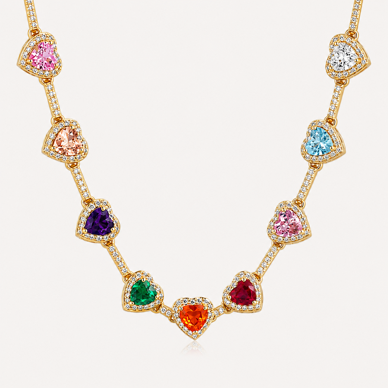 Heart Shaped Colorful Chain