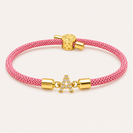 Adjustable Letter Initial Bracelets