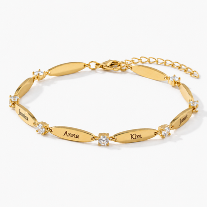 Personalised bracelet with engraving