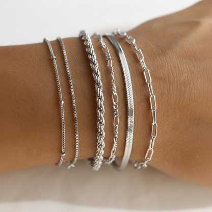 Classic 14K Bracelet Stack (6pc)