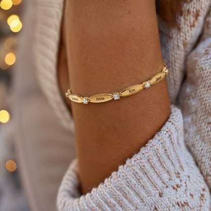 Personalised bracelet with engraving