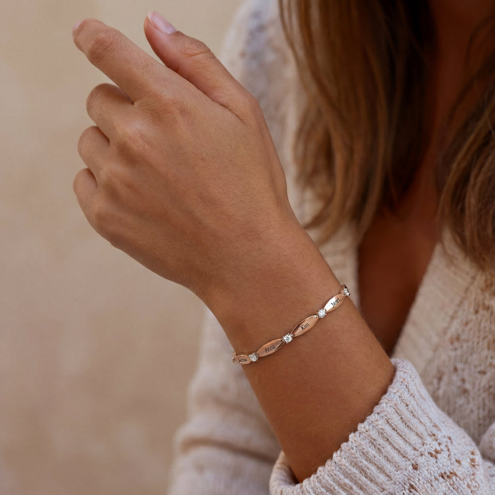 Personalised bracelet with engraving