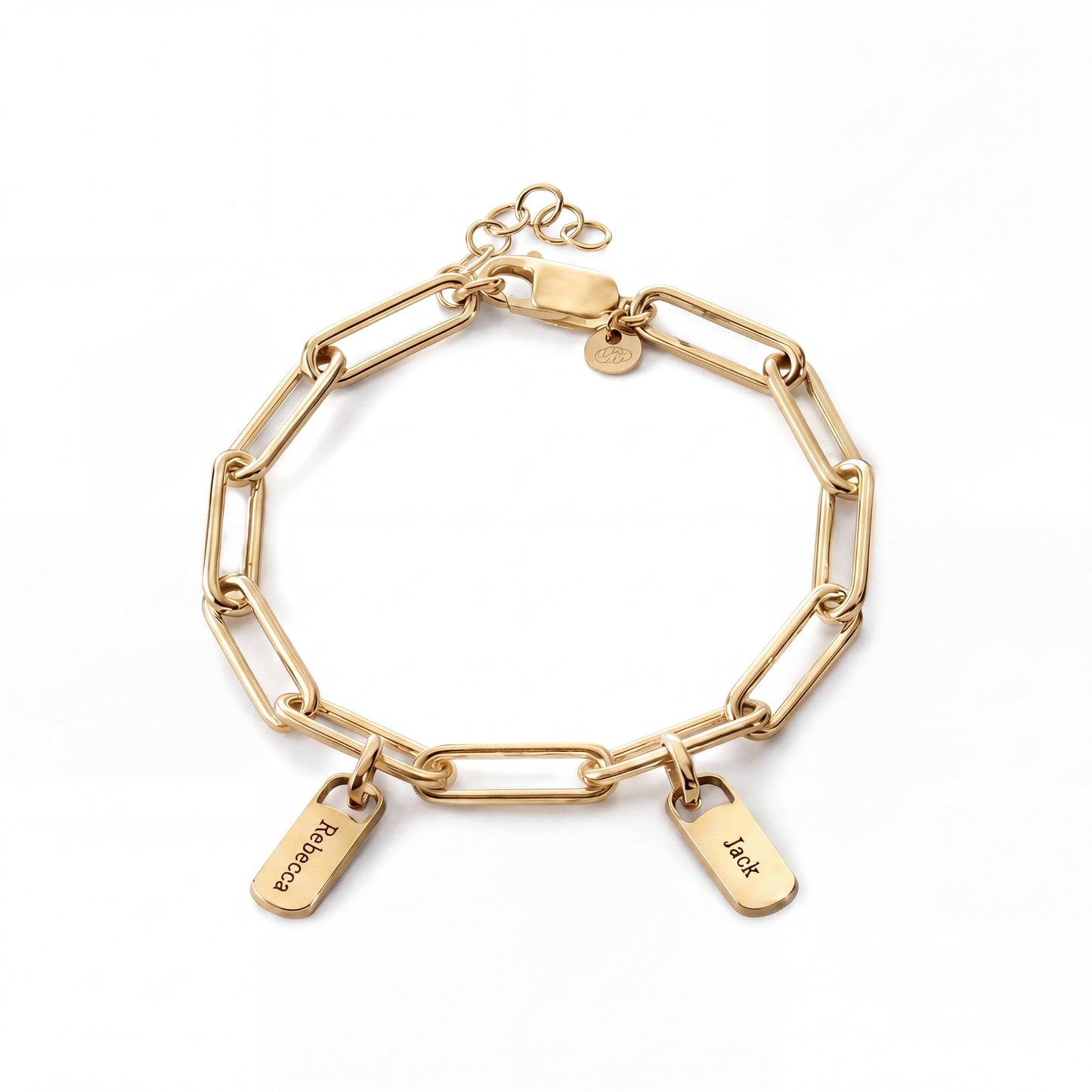 Personalised Bracelet with Engraved Tags