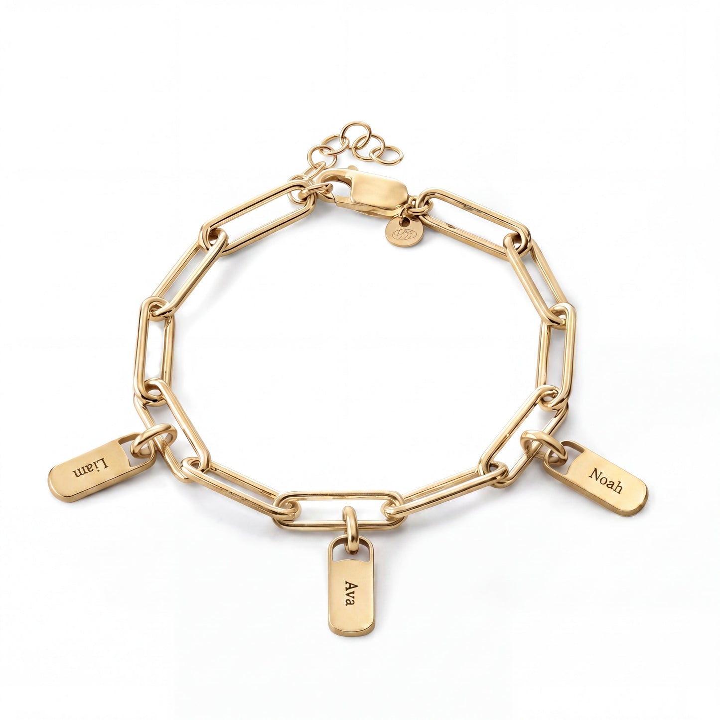 Personalised Bracelet with Engraved Tags