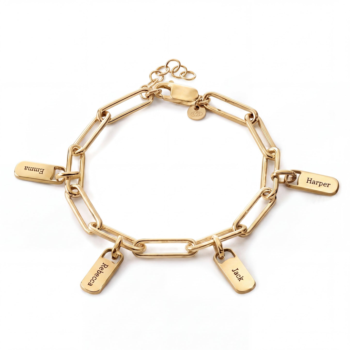 Personalised Bracelet with Engraved Tags