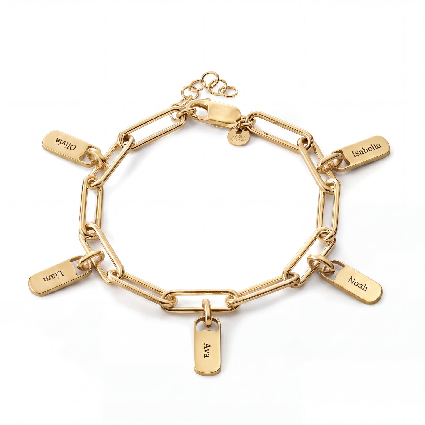 Personalised Bracelet with Engraved Tags