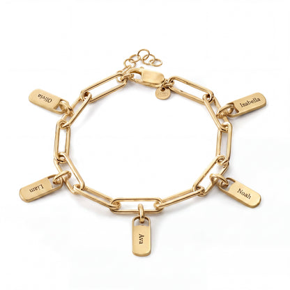 Personalised Bracelet with Engraved Tags
