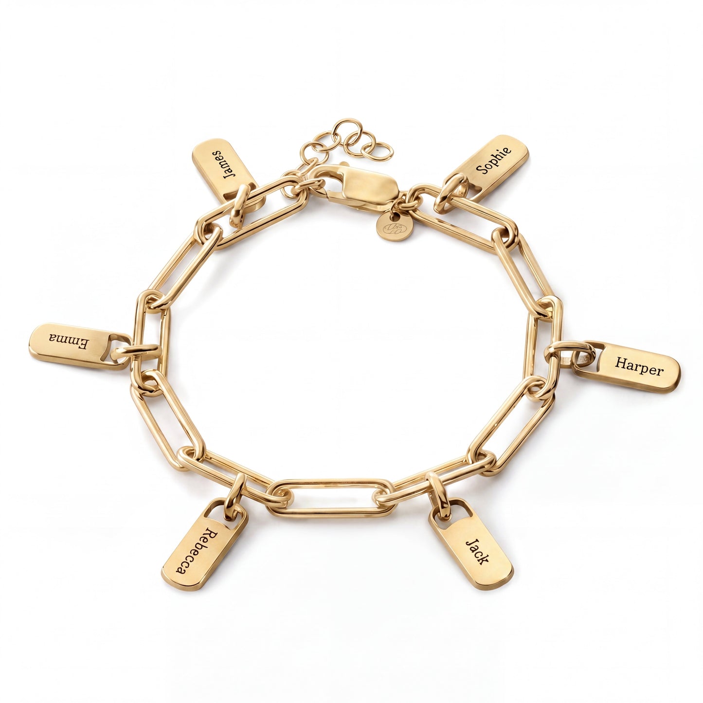 Personalised Bracelet with Engraved Tags
