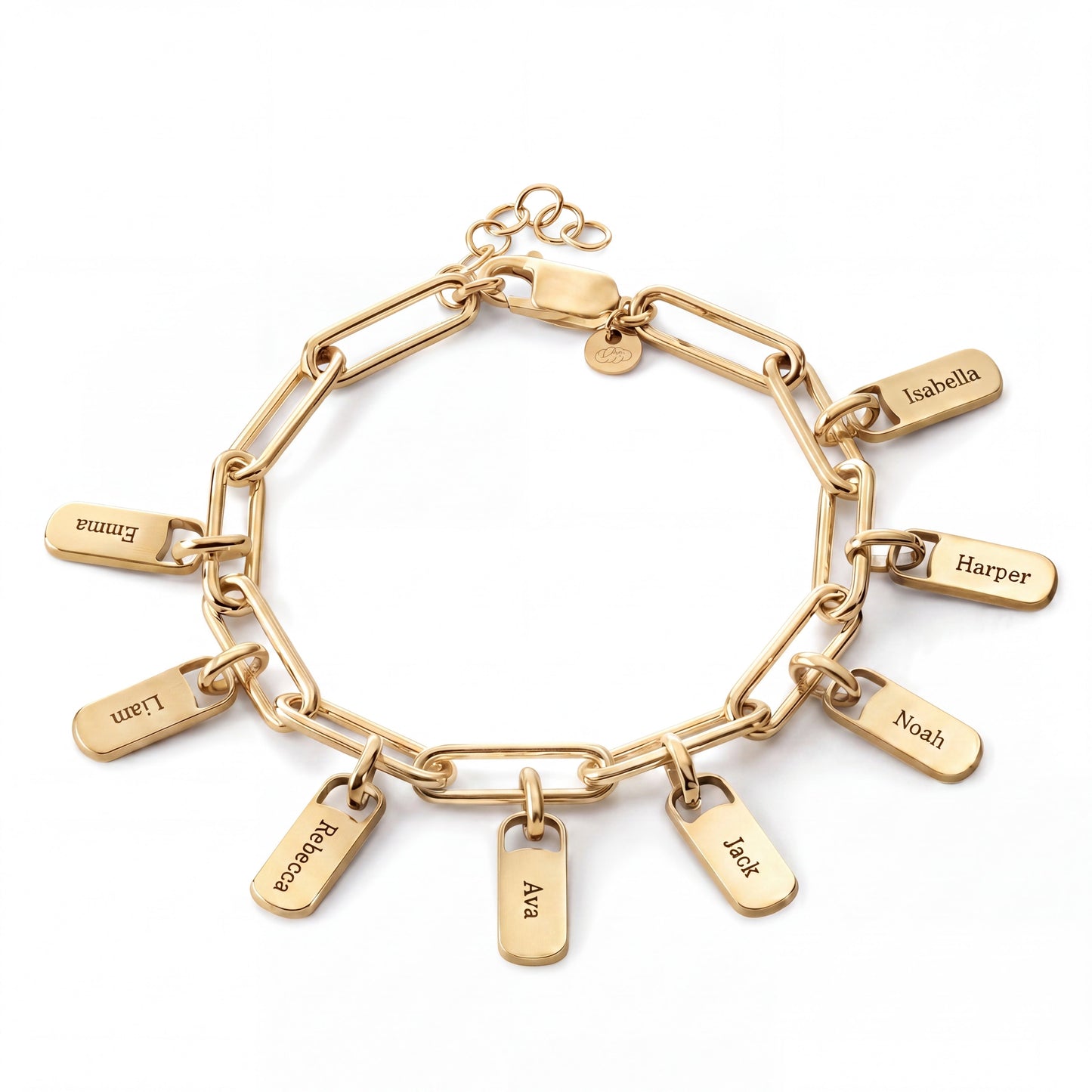Personalised Bracelet with Engraved Tags