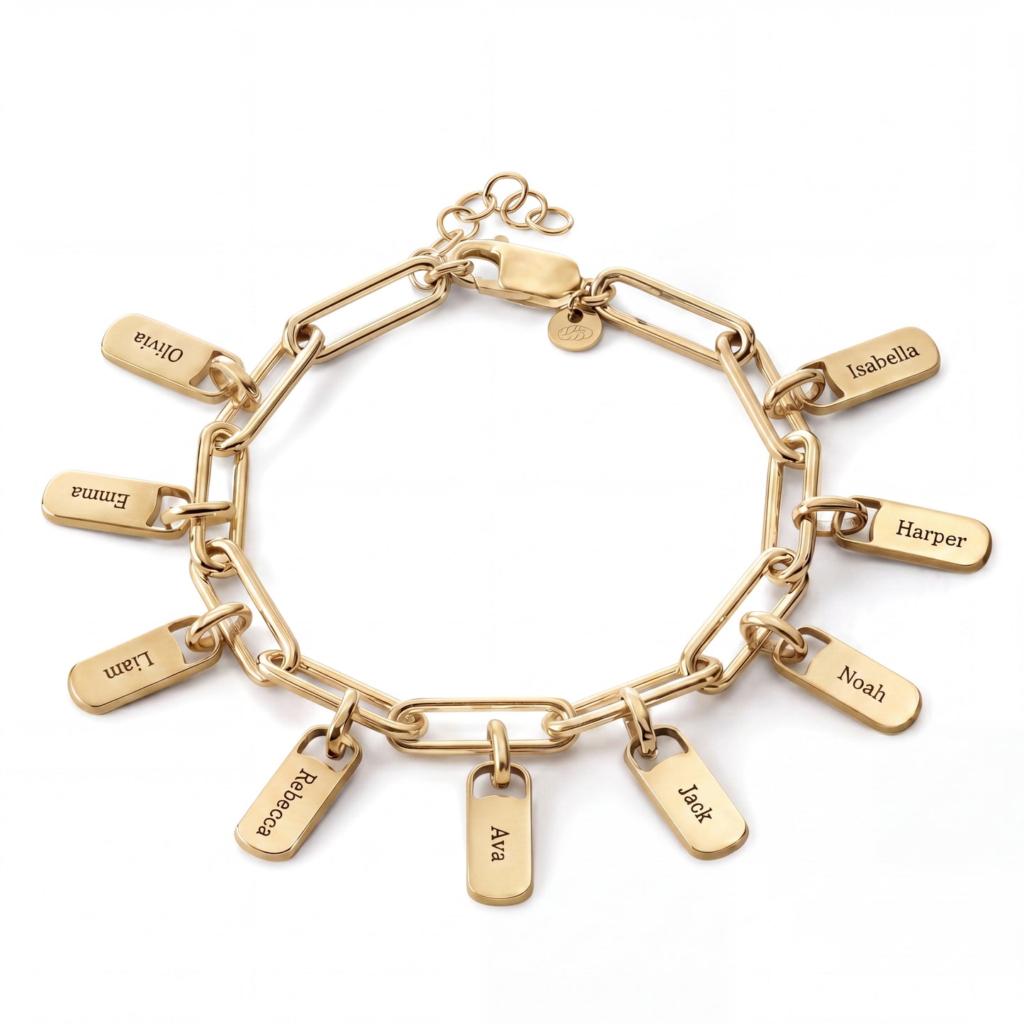 Personalised Bracelet with Engraved Tags