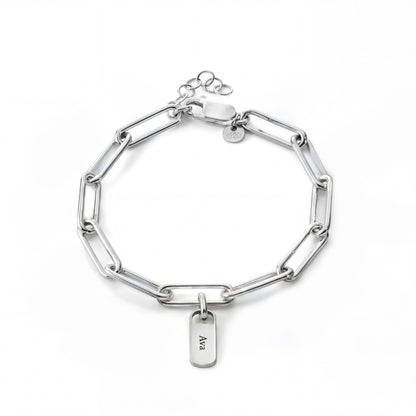 Personalised Bracelet with Engraved Tags