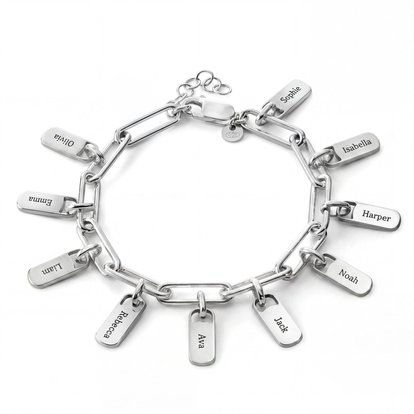 Personalised Bracelet with Engraved Tags