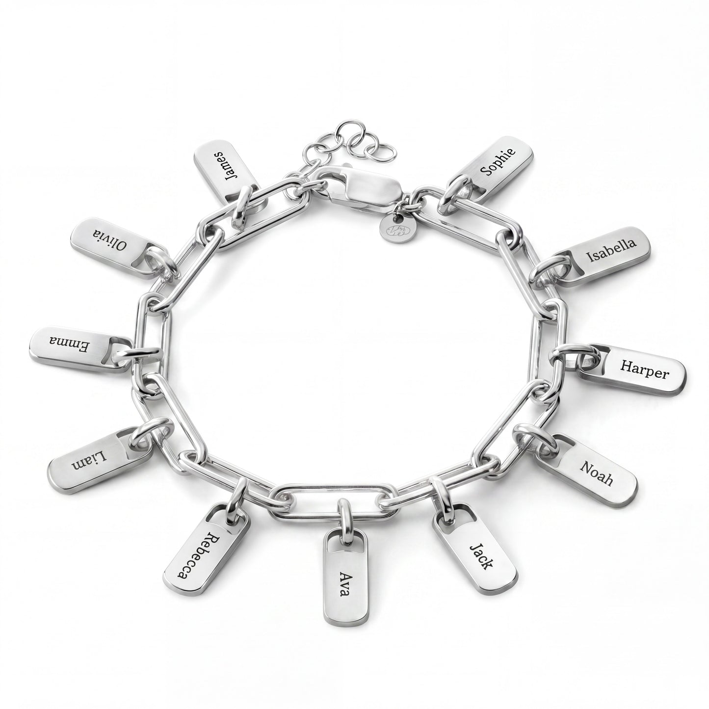 Personalised Bracelet with Engraved Tags