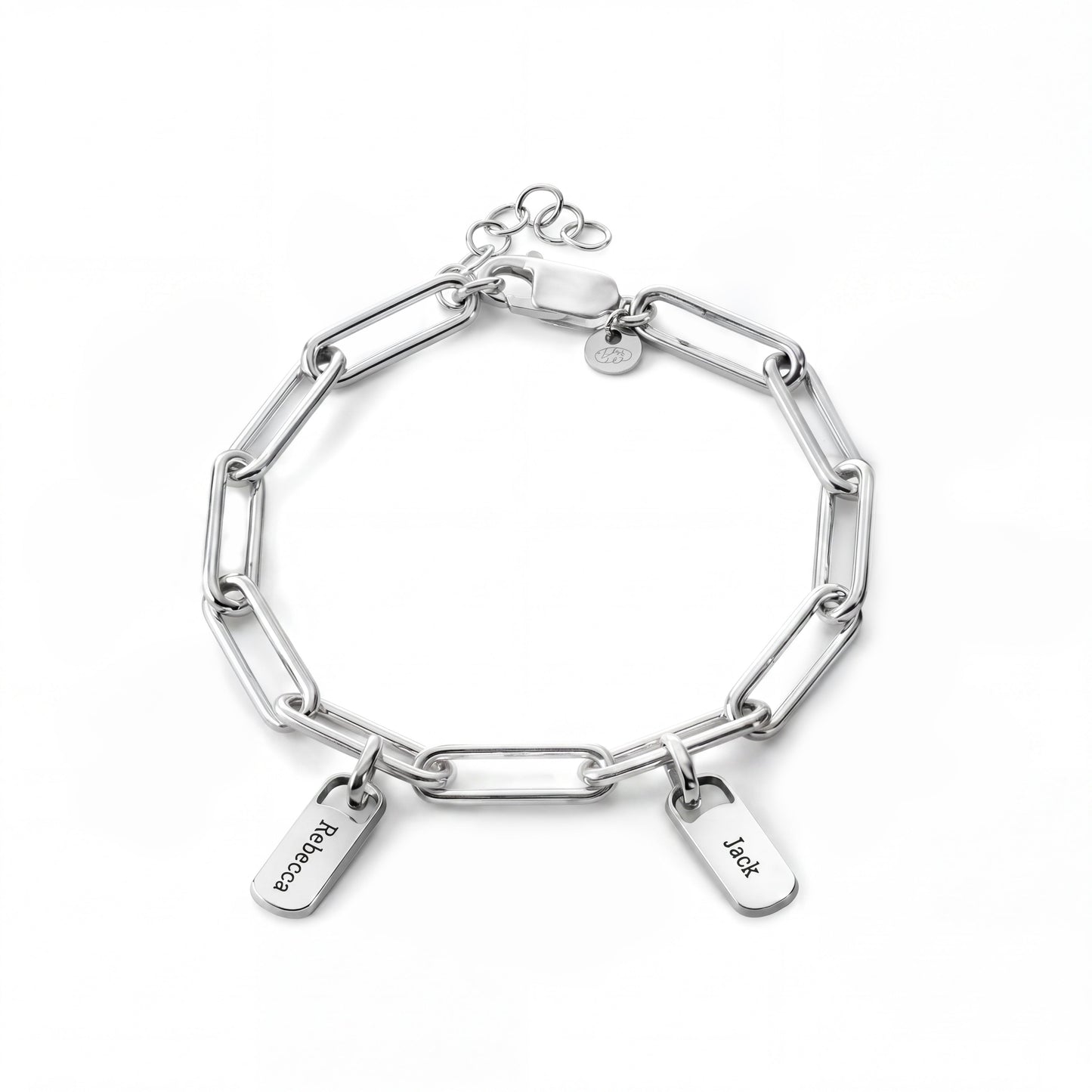 Personalised Bracelet with Engraved Tags