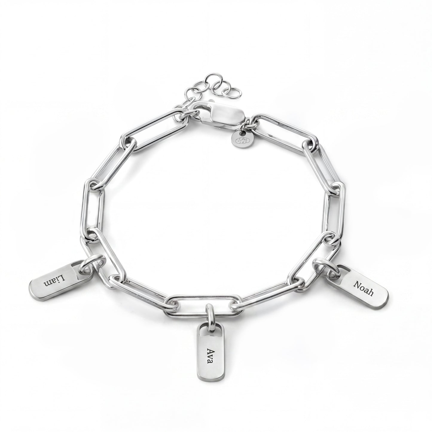 Personalised Bracelet with Engraved Tags