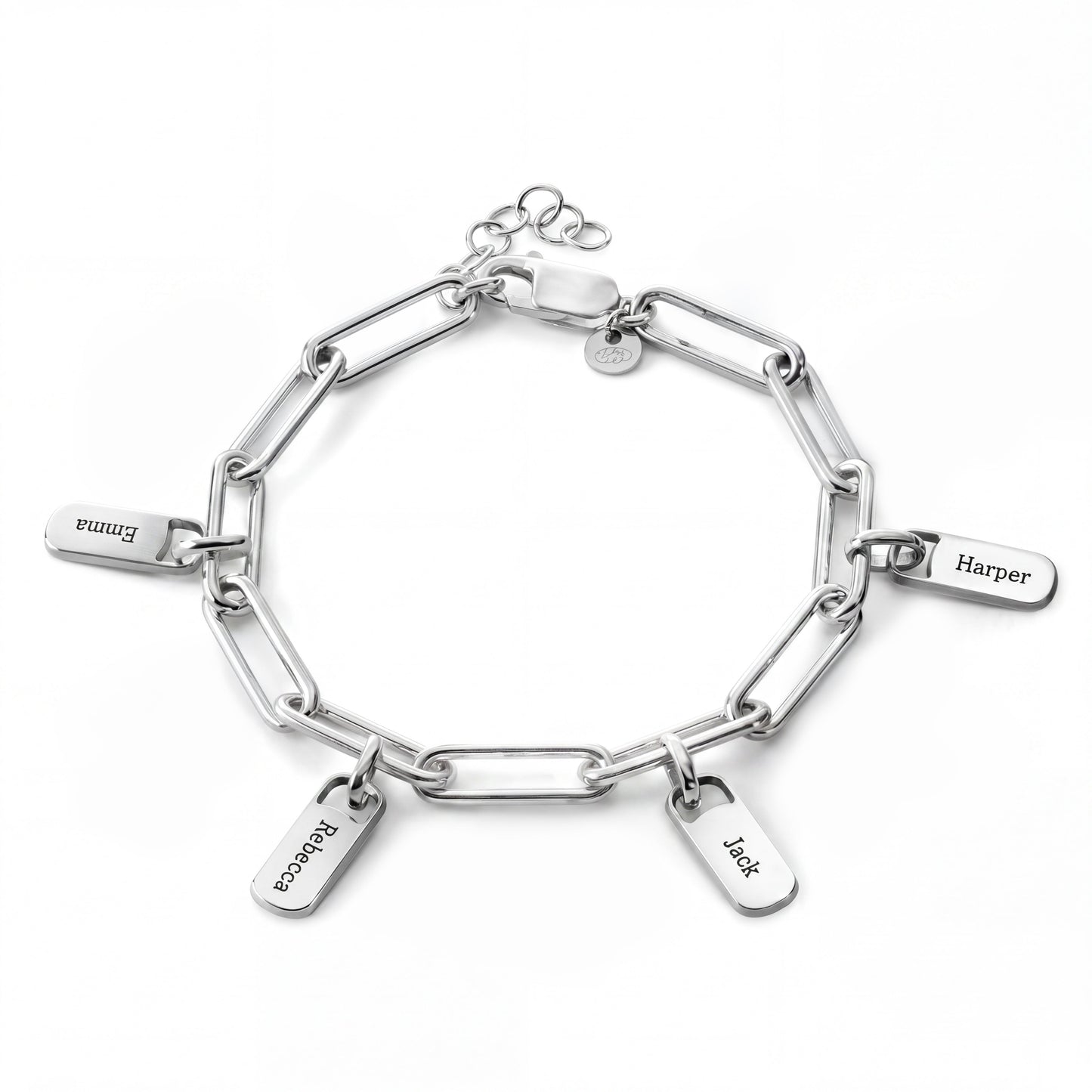 Personalised Bracelet with Engraved Tags