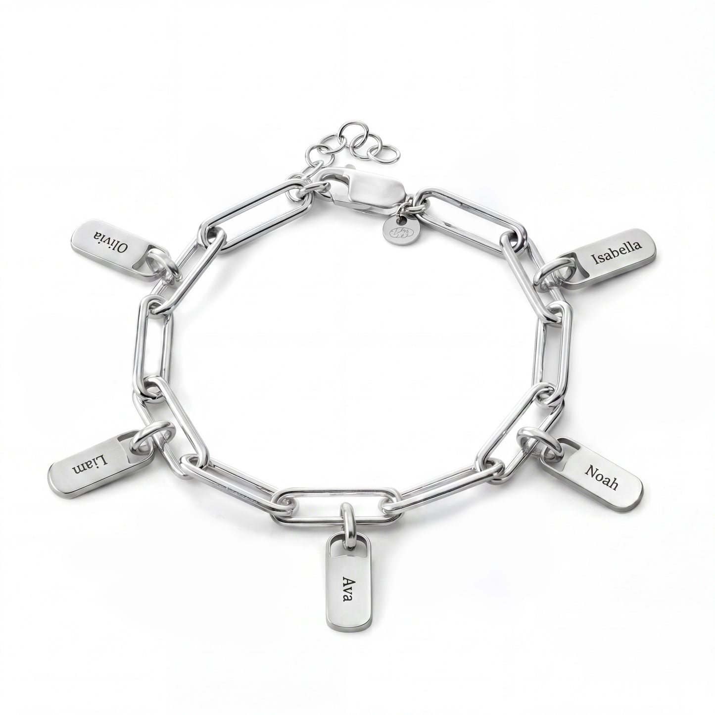 Personalised Bracelet with Engraved Tags