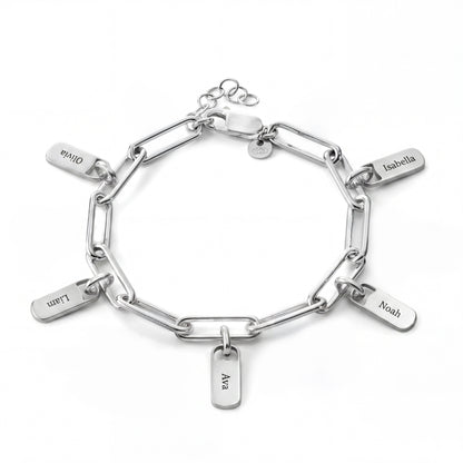 Personalised Bracelet with Engraved Tags