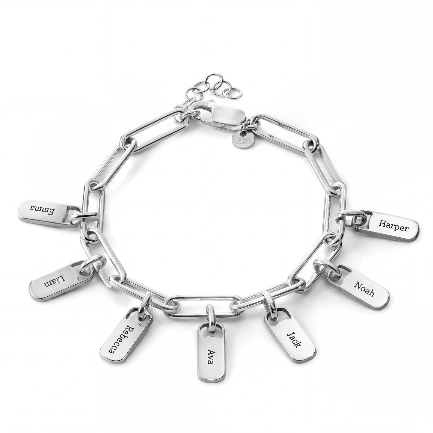 Personalised Bracelet with Engraved Tags