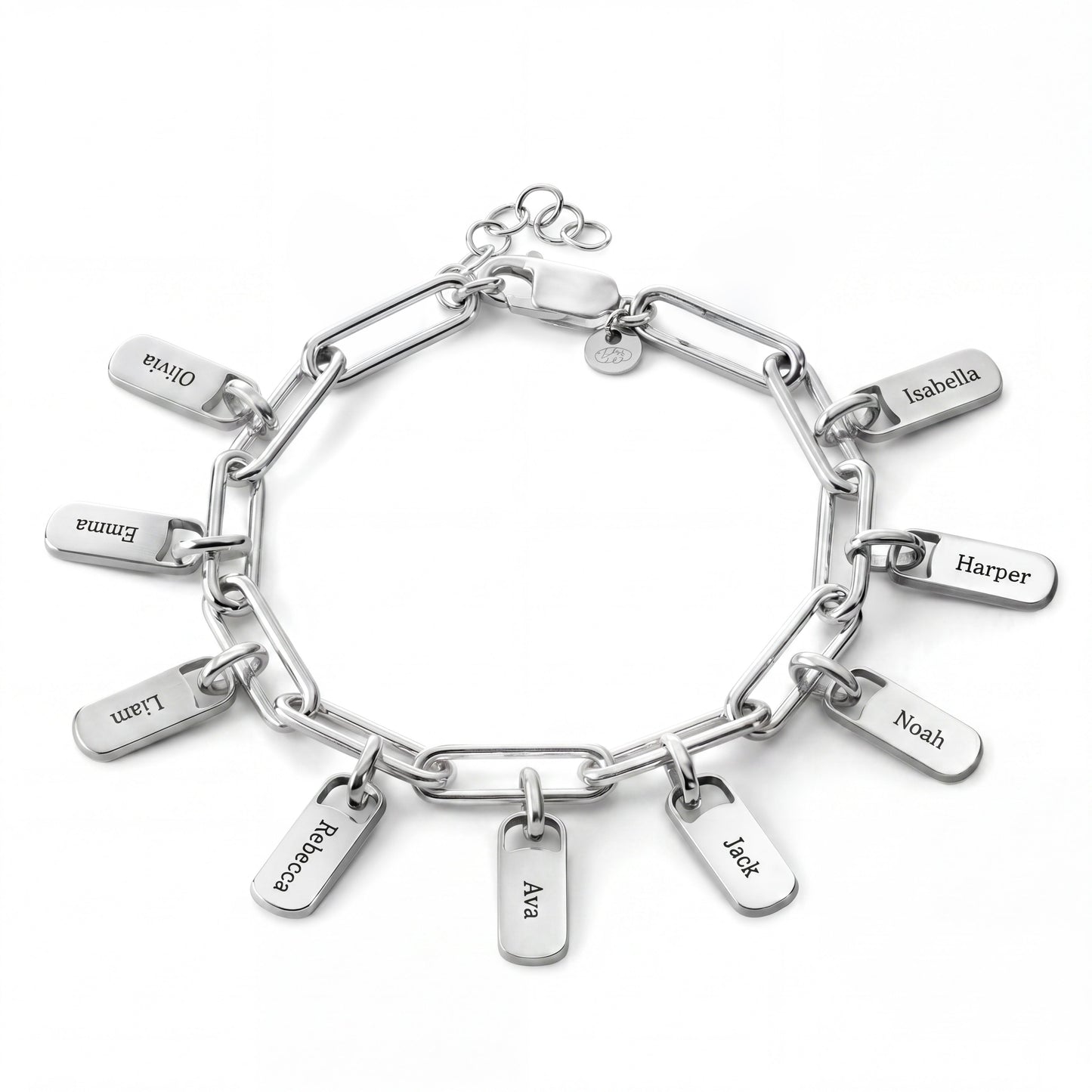 Personalised Bracelet with Engraved Tags