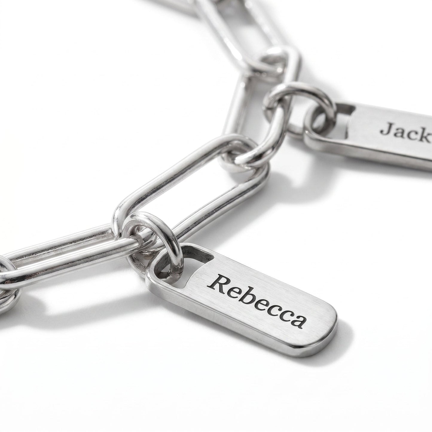 Personalised Bracelet with Engraved Tags