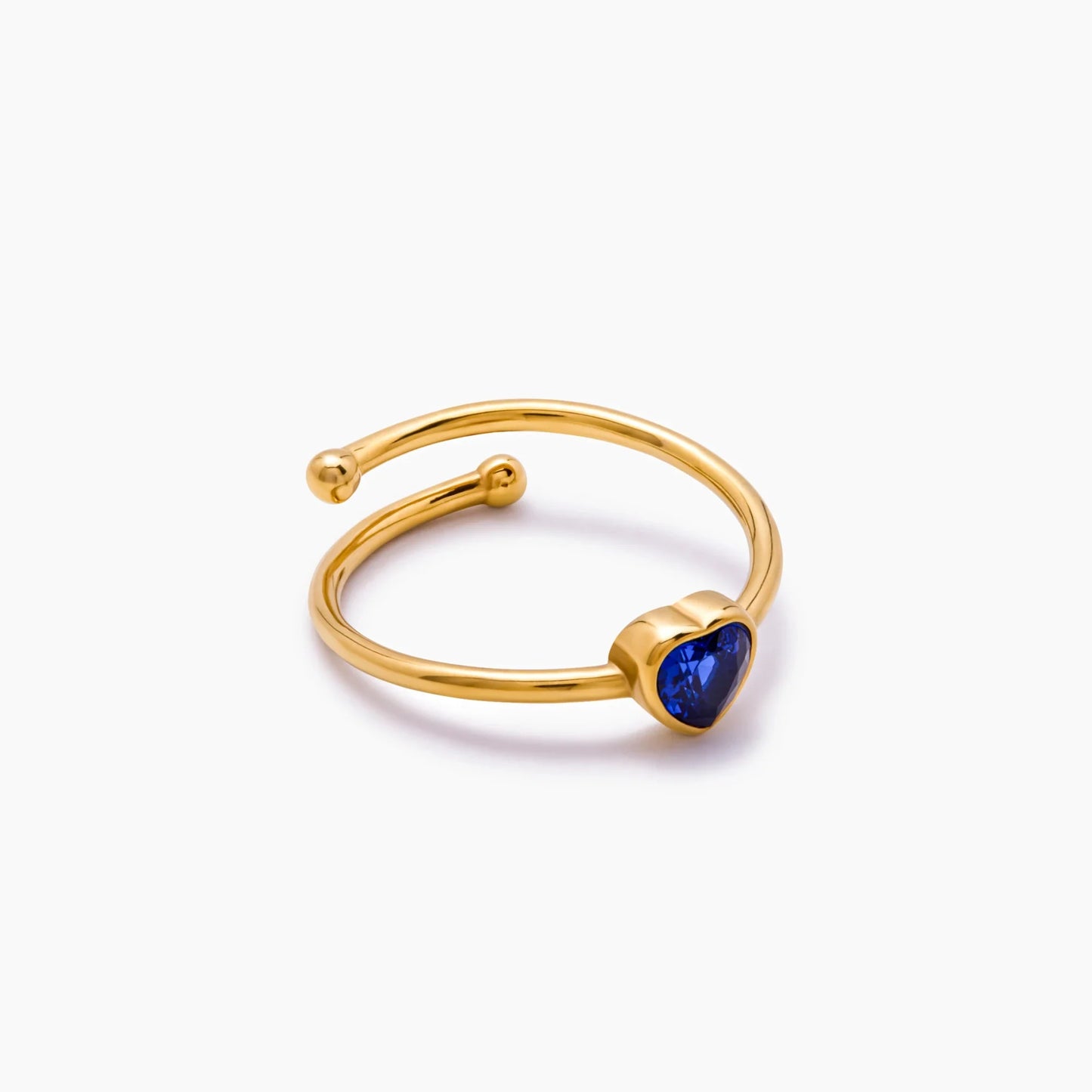 Solo Heart Birthstone Ring