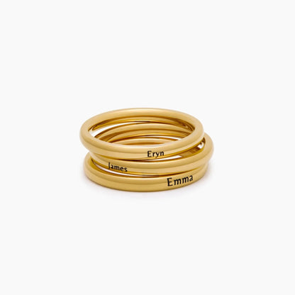 Dainty Stackable Name Ring