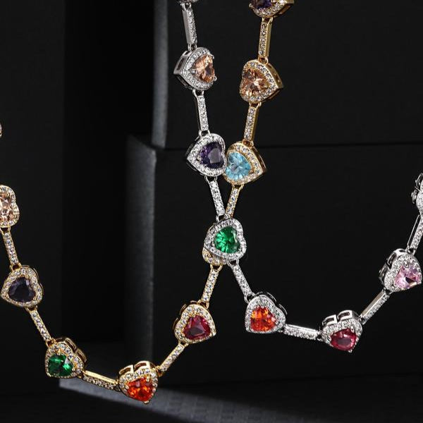 Heart Shaped Colorful Chain
