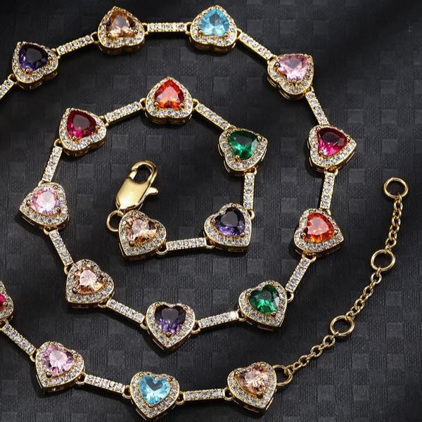 Heart Shaped Colorful Chain