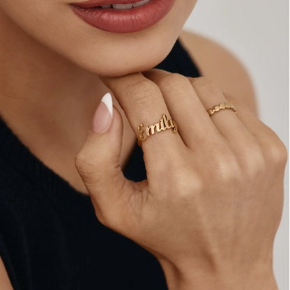 Custom Name Ring