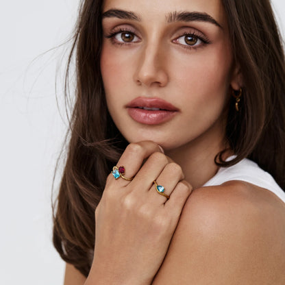 Toi et Moi Birthstone Ring